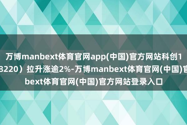 万博manbext体育官网app(中国)官方网站科创100ETF基金(588220)拉升涨逾2%-万博manbext体育官网(中国)官方网站登录入口