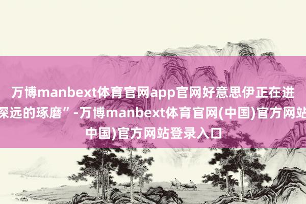 万博manbext体育官网app官网好意思伊正在进行“极端深远的琢磨”-万博manbext体育官网(中国)官方网站登录入口