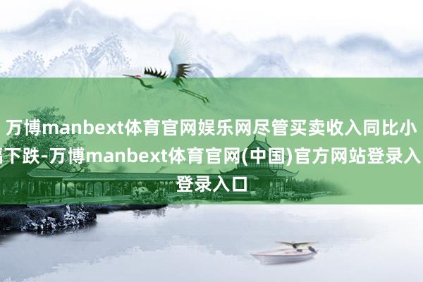 万博manbext体育官网娱乐网尽管买卖收入同比小幅下跌-万博manbext体育官网(中国)官方网站登录入口
