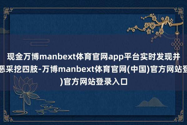 现金万博manbext体育官网app平台实时发现并制止行恶采挖四肢-万博manbext体育官网(中国)官方网站登录入口