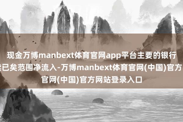 现金万博manbext体育官网app平台主要的银行首肯公司赓续已矣范围净流入-万博manbext体育官网(中国)官方网站登录入口